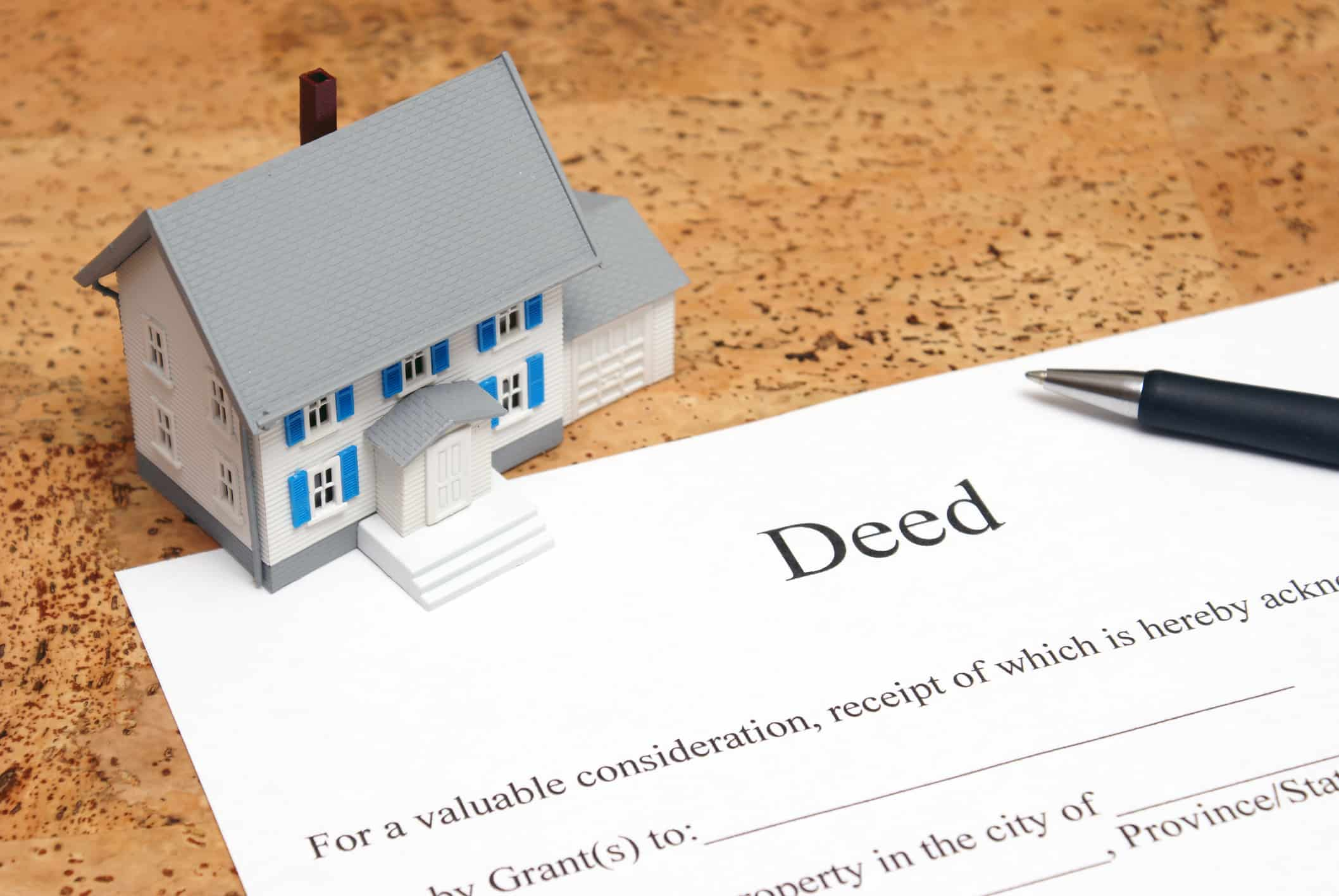 house deed paperwork